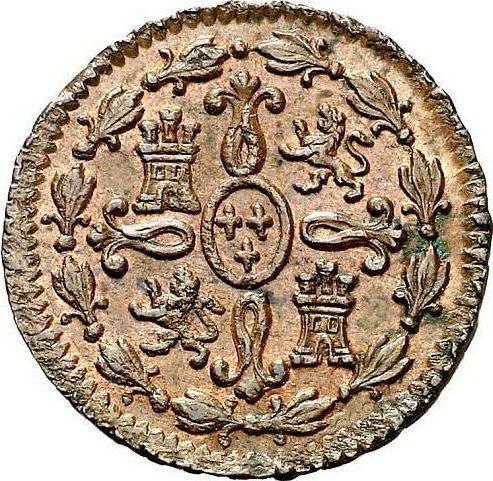 Reverso 2 maravedíes 1805 - valor de la moneda  - España, Carlos IV