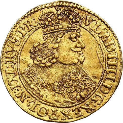 Аверс монеты - Дукат 1645 года GR "Торунь" - цена золотой монеты - Польша, Владислав IV