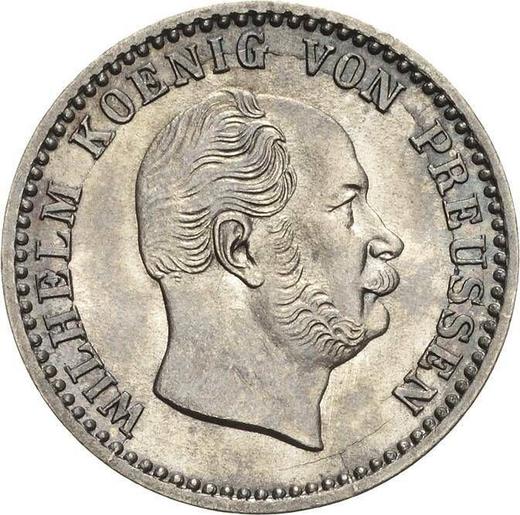 Аверс монеты - 2 1/2 серебряных гроша 1869 года A - цена серебряной монеты - Пруссия, Вильгельм I