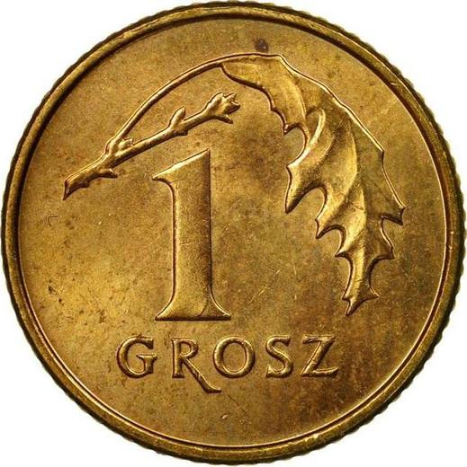 Rewers monety - 1 grosz 2012 MW - cena  monety - Polska, III RP po denominacji