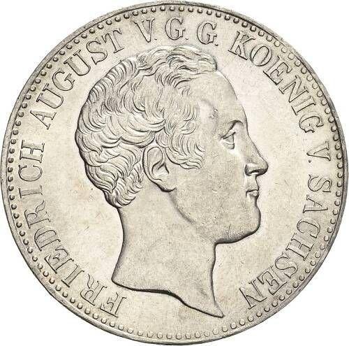 Аверс монеты - Талер 1838 года G - цена серебряной монеты - Саксония-Альбертина, Фридрих Август II