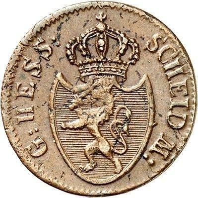 Аверс монеты - 1/2 крейцера 1809 года - цена  монеты - Гессен-Дармштадт, Людвиг I