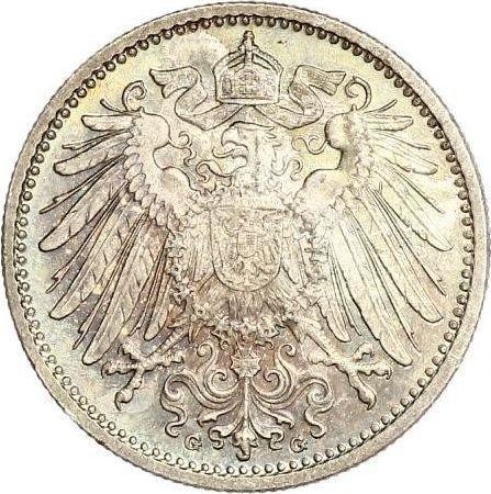 Reverso 1 marco 1905 G "Tipo 1891-1916" - valor de la moneda de plata - Alemania, Imperio alemán