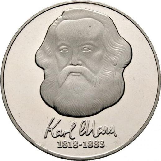 Anverso 20 marcos 1983 A "Karl Marx" - valor de la moneda  - Alemania, República Democrática Alemana (RDA)