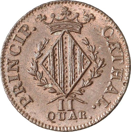 Реверс монеты - 2 куарто 1813 года "Каталония" - цена  монеты - Испания, Фердинанд VII