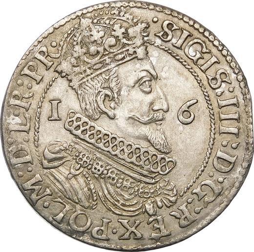 Anverso Ort (18 groszy) 1623 "Gdańsk" - valor de la moneda de plata - Polonia, Segismundo III
