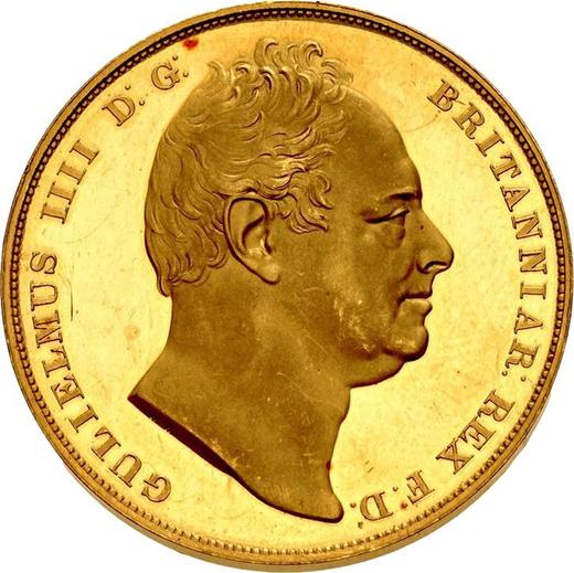 Аверс монеты - Пробная 1 крона 1831 года WW - цена золотой монеты - Великобритания, Вильгельм IV