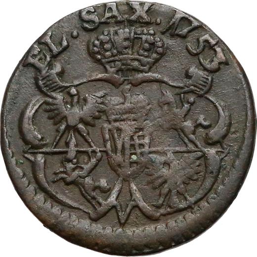 Reverse Schilling (Szelag) 1753 "Crown" Letter marking -  Coin Value - Poland, Augustus III
