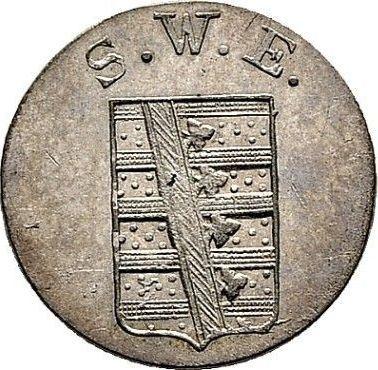 Awers monety - 1/48 talara 1821 - cena srebrnej monety - Saksonia-Weimar-Eisenach, Karol August