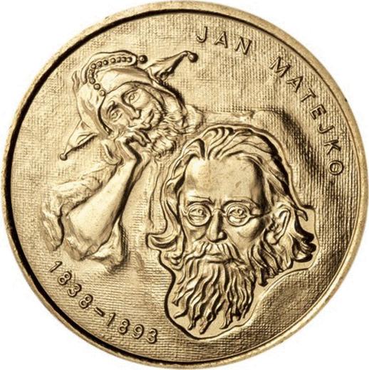 Реверс монеты - 2 злотых 2002 года MW ET "Ян Матейко" - цена  монеты - Польша, III Республика после деноминации