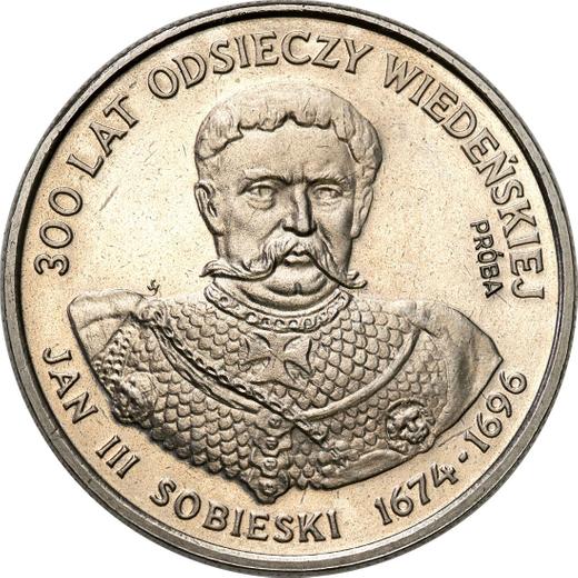 Reverso Pruebas 50 eslotis 1983 MW SW "Juan III Sobieski" Níquel - valor de la moneda  - Polonia, República Popular