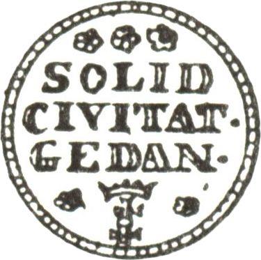 Reverso Szeląg 1753 "de Gdansk" - valor de la moneda  - Polonia, Augusto III