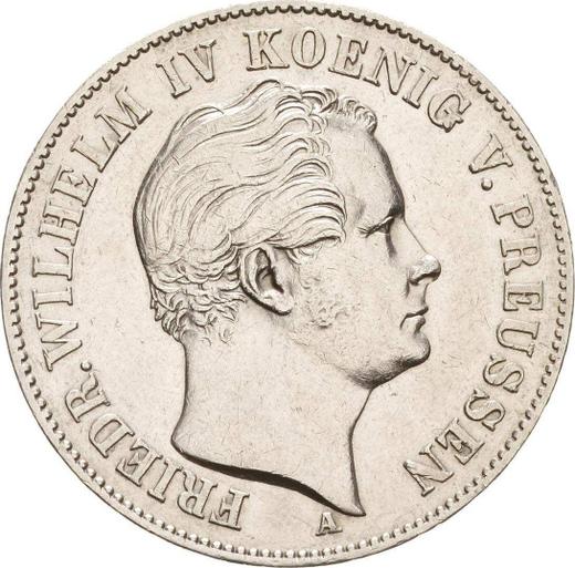 Awers monety - Talar 1851 A "Górniczy" - cena srebrnej monety - Prusy, Fryderyk Wilhelm IV