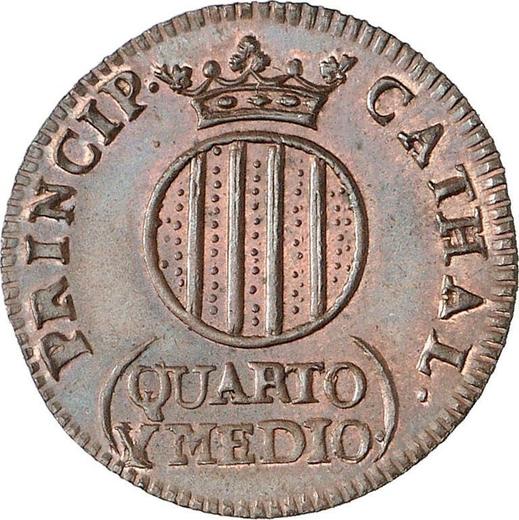 Reverso 1 1/2 cuarto 1811 "Cataluña" - valor de la moneda  - España, Fernando VII
