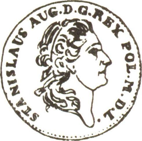 Аверс монеты - Дукат 1774 года EB - цена золотой монеты - Польша, Станислав II Август