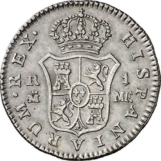 Reverso 1 real 1796 M MF - valor de la moneda de plata - España, Carlos IV