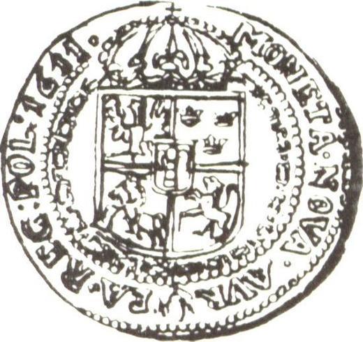 Rewers monety - Dukat 1611 "Typ 1609-1613" - cena złotej monety - Polska, Zygmunt III