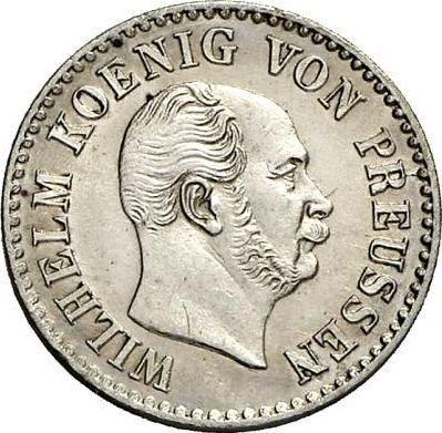 Аверс монеты - 1/2 серебряных гроша 1863 года A - цена серебряной монеты - Пруссия, Вильгельм I
