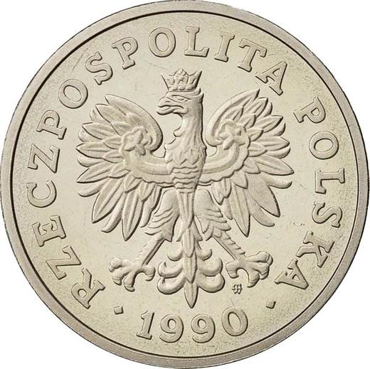 Avers 50 Zlotych 1990 MW - Münze Wert - Polen, III Republik Polen vor Stückelung