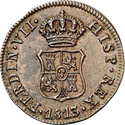 Аверс монеты - 1 очаво 1813 года "Каталония" - цена  монеты - Испания, Фердинанд VII