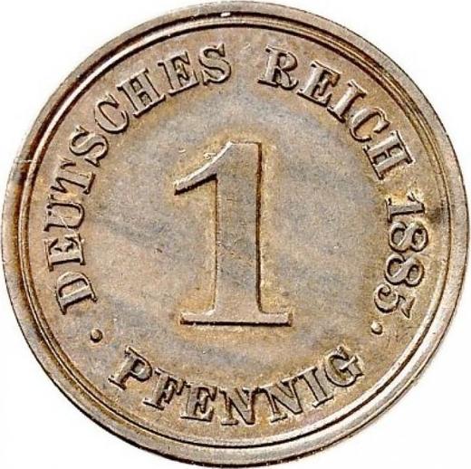 Anverso 1 Pfennig 1885 E "Tipo 1873-1889" - valor de la moneda  - Alemania, Imperio alemán