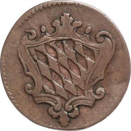 Аверс монеты - 1 пфенниг 1802 года - цена  монеты - Бавария, Максимилиан I