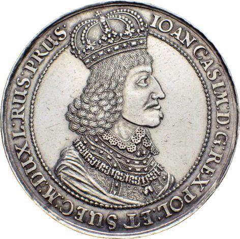 Obverse Donative 10 Ducat 1650 GR "Danzig" Silver - Silver Coin Value - Poland, John II Casimir