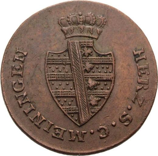 Аверс монеты - 1/4 крейцера 1814 года - цена  монеты - Саксен-Мейнинген, Бернгард II