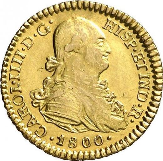 Obverse 1 Escudo 1800 PTS PP - Gold Coin Value - Bolivia, Charles IV