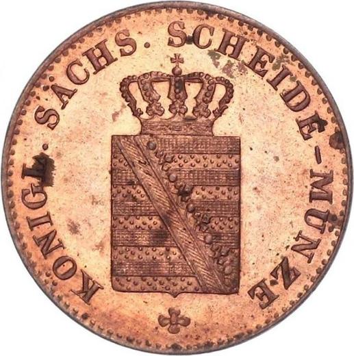 Аверс монеты - 3 пфеннига 1836 года G - цена  монеты - Саксония-Альбертина, Фридрих Август II