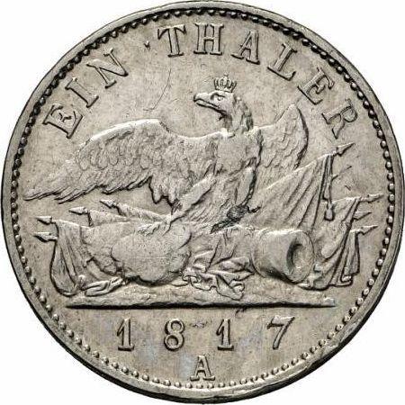 Реверс монеты - Талер 1817 года A "Тип 1816-1818" - цена серебряной монеты - Пруссия, Фридрих Вильгельм III