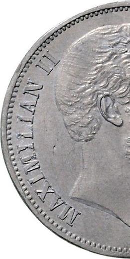 Аверс монеты - Талер 1857 года Односторонний оттиск Олово - цена  монеты - Бавария, Максимилиан II