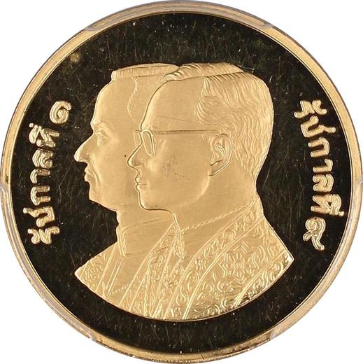 Аверс монеты - 9000 бат BE 2525 (1982) года "200-летие Бангкока" - цена золотой монеты - Таиланд, Рама IX