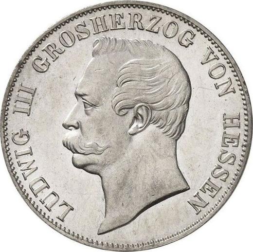 Anverso Tálero 1864 - valor de la moneda de plata - Hesse-Darmstadt, Luis III