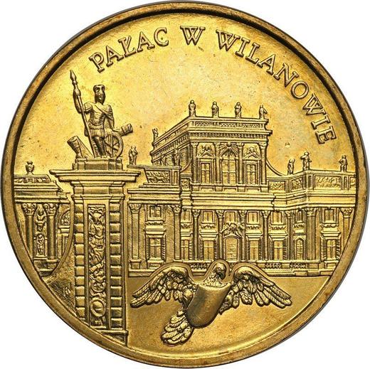 Reverso 2 eslotis 2000 MW AN "Palacio de Wilanow" - valor de la moneda  - Polonia, República moderna
