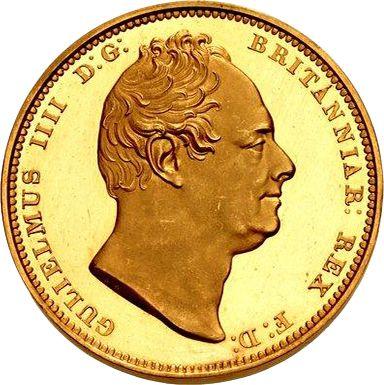 Аверс монеты - 2 фунта 1831 года WW - цена золотой монеты - Великобритания, Вильгельм IV