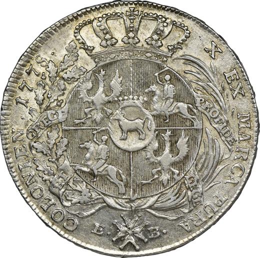 Reverso Tálero 1778 EB Inscripción "LITU" - valor de la moneda de plata - Polonia, Estanislao II Poniatowski