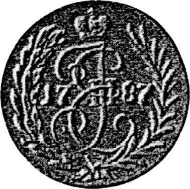Reverse Pattern Polushka (1/4 Kopek) 1787 ТМ -  Coin Value - Russia, Catherine II