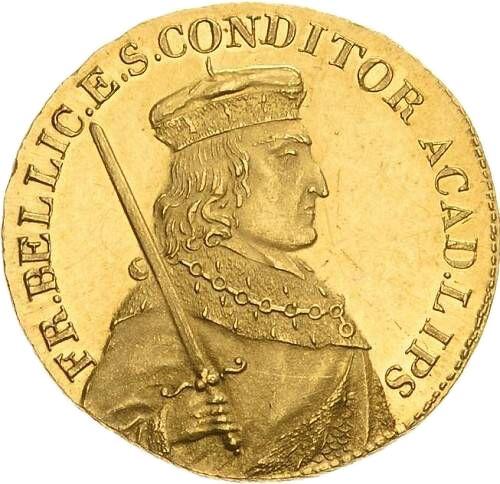 Awers monety - Dukat 1809 KR "400 lat Uniwersytetu w Lipsku" - cena złotej monety - Saksonia-Albertyna, Fryderyk August I
