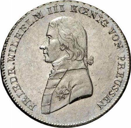 Anverso 1/3 tálero 1800 A - valor de la moneda de plata - Prusia, Federico Guillermo III