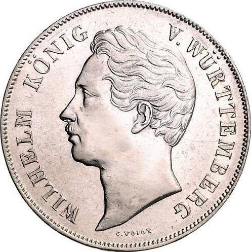 Anverso 2 florines 1848 - valor de la moneda de plata - Wurtemberg, Guillermo I de Wurtemberg 