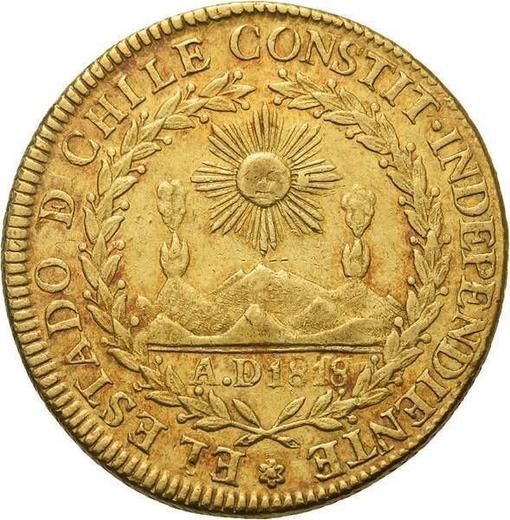 Avers 8 Escudos 1828 So I - Goldmünze Wert - Chile, Republik