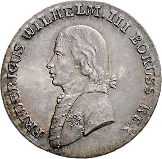 Awers monety - 4 groszy 1800 A "Śląsk" - cena srebrnej monety - Prusy, Fryderyk Wilhelm III