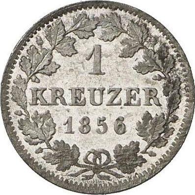 Revers Kreuzer 1856 - Silbermünze Wert - Bayern, Maximilian II