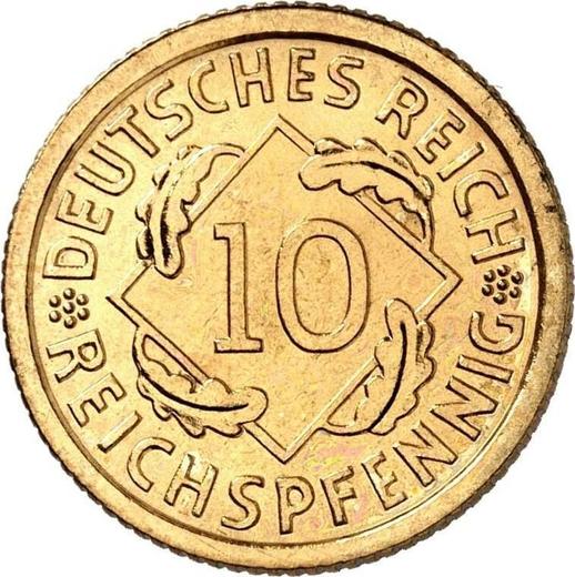 Obverse 10 Reichspfennig 1931 A -  Coin Value - Germany, Weimar Republic