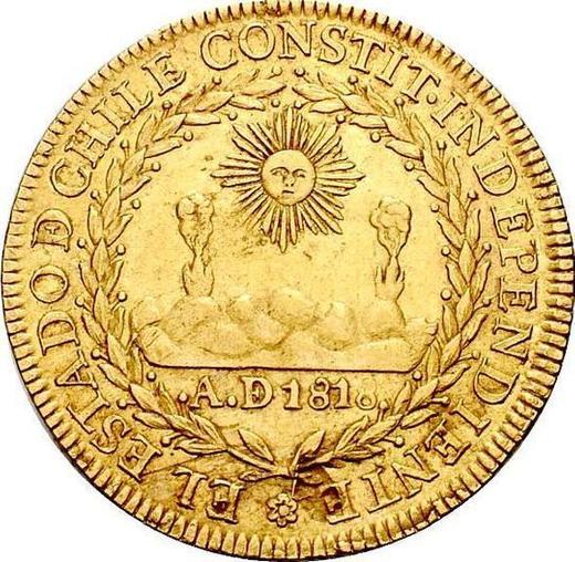 Аверс монеты - 8 эскудо 1822 года So FI - цена золотой монеты - Чили, Республика
