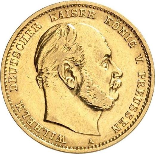 Аверс монеты - 10 марок 1878 года A "Пруссия" - цена золотой монеты - Германия, Германская Империя