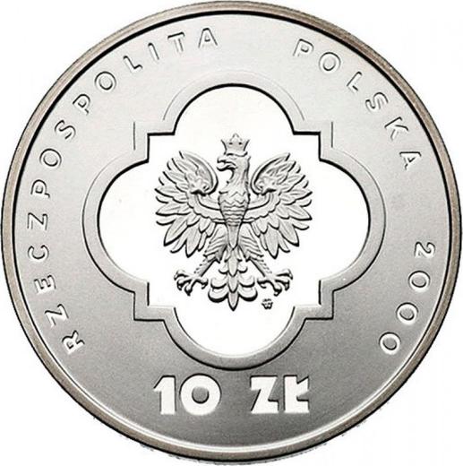 Аверс монеты - 10 злотых 2000 года MW EO "Великий юбилей 2000 года" - цена серебряной монеты - Польша, III Республика после деноминации