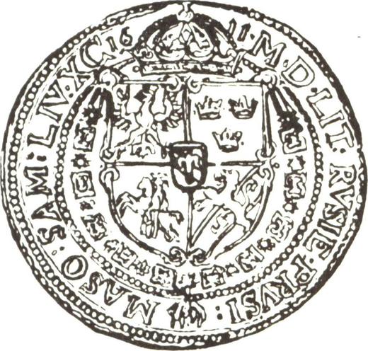 Rewers monety - 10 Dukatów (Portugał) 1611 - cena złotej monety - Polska, Zygmunt III