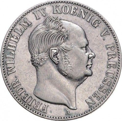 Anverso Tálero 1853 A "Minero" - valor de la moneda de plata - Prusia, Federico Guillermo IV